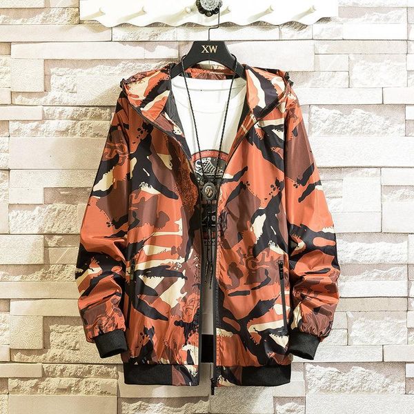 men's jackets camouflage jacket hoodies zipper coat 2021 autumn windbreaker male casual bomber outwear men, Black;brown
men's jackets camouflage jacket hoodies zipper coat 2021 autumn windbreaker male casual bomber outwear men, Black;brown