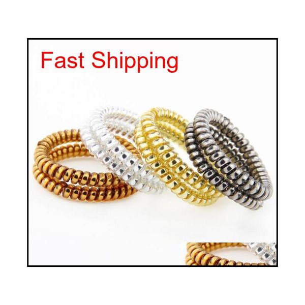 multicolor metallic elastic spiral shape ponytail hair ties plastic spring gum hairband rub qylzdf nana_shop, Silver
multicolor metallic elastic spiral shape ponytail hair ties plastic spring gum hairband rub qylzdf nana_shop, Silver