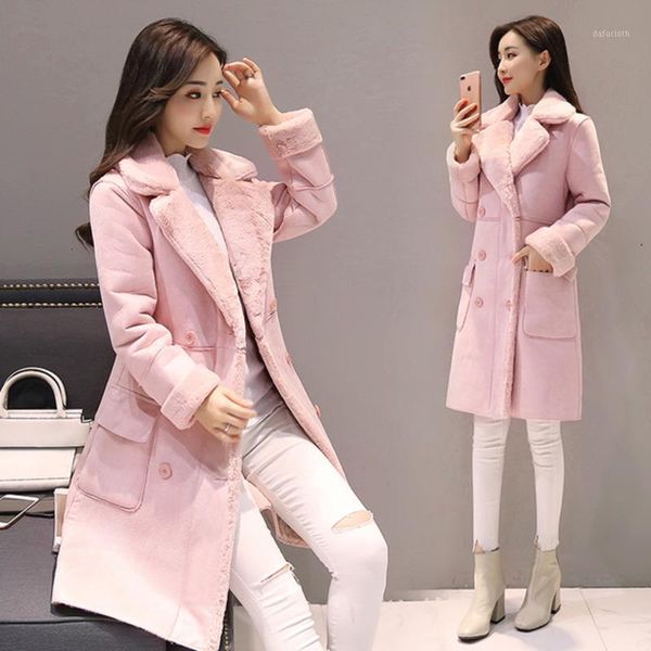 yocalor 2020 new korean thick mid long ropa mujer slim fit deerskin lapel lamb fur trench coat student sweet coat jacket winter1, Black
yocalor 2020 new korean thick mid long ropa mujer slim fit deerskin lapel lamb fur trench coat student sweet coat jacket winter1, Black
