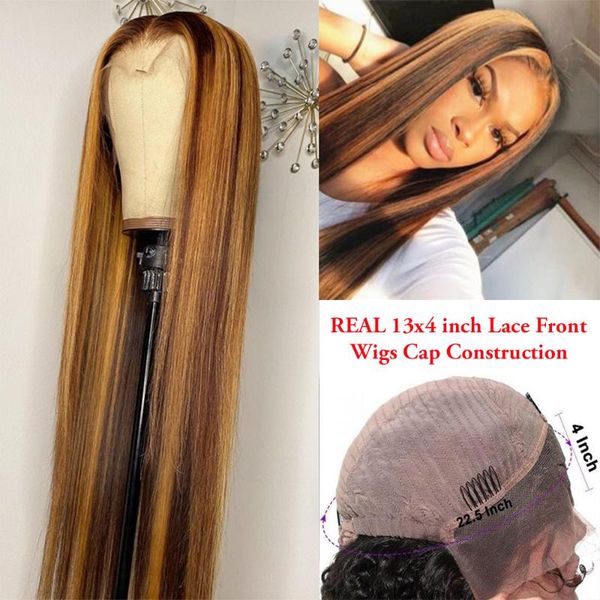highlight straight lace front human hair wigs with baby hair 150% deep part 13x6 lace front wigs for black women pre plucked wig, Black;brown
highlight straight lace front human hair wigs with baby hair 150% deep part 13x6 lace front wigs for black women pre plucked wig, Black;brown