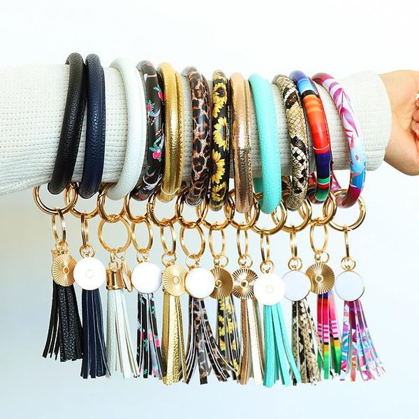 10pcs tassels bracelets women pu leather wrap key ring leopard keychain wristband candy color sunflower drip oil bracelet chains 34 colors, Red;brown
10pcs tassels bracelets women pu leather wrap key ring leopard keychain wristband candy color sunflower drip oil bracelet chains 34 colors, Red;brown