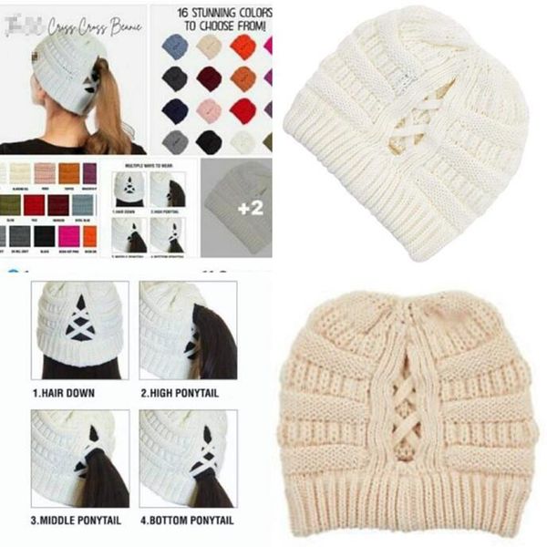 presale criss cross ponytail winter women messy bun ribbed knit beanie hat skull cap, Blue;gray
presale criss cross ponytail winter women messy bun ribbed knit beanie hat skull cap, Blue;gray