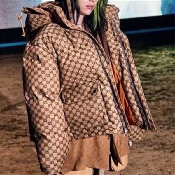 women cotton warm thick clothes female brand print zipper hooded down jacket coat ladies casual all-match 211216, Black
women cotton warm thick clothes female brand print zipper hooded down jacket coat ladies casual all-match 211216, Black