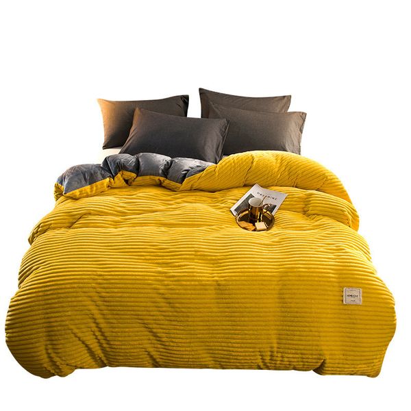 magic velvet double-sided solid color four piece set crystal velvet quilt cover thickened flannel pillowcase bedspread
magic velvet double-sided solid color four piece set crystal velvet quilt cover thickened flannel pillowcase bedspread