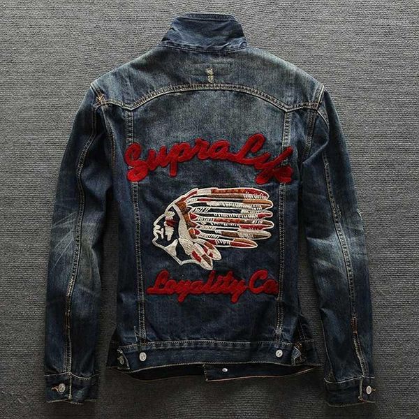totem embroidery fashion men's jackets vintage designer chief pattern denim jackets street classical coat men1, Black;brown
totem embroidery fashion men's jackets vintage designer chief pattern denim jackets street classical coat men1, Black;brown