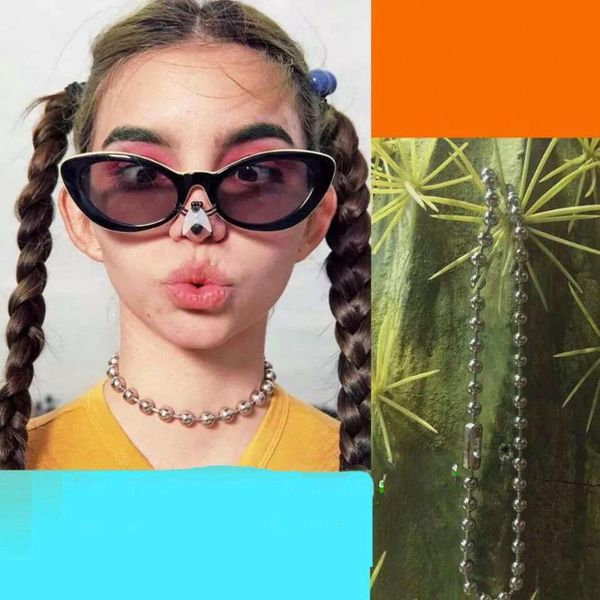 100% stainless steel bead chaine- girl choker big ball necklace internetgirls punk choker harajuku style goth collar de mujer, Golden;silver
100% stainless steel bead chaine- girl choker big ball necklace internetgirls punk choker harajuku style goth collar de mujer, Golden;silver