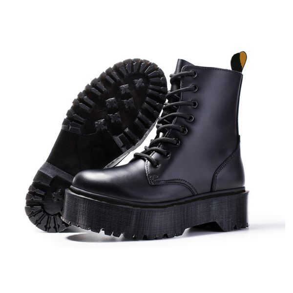 leather martin women booties short ankle side zipper lace-up black platform bottes femmes winter shoes
leather martin women booties short ankle side zipper lace-up black platform bottes femmes winter shoes