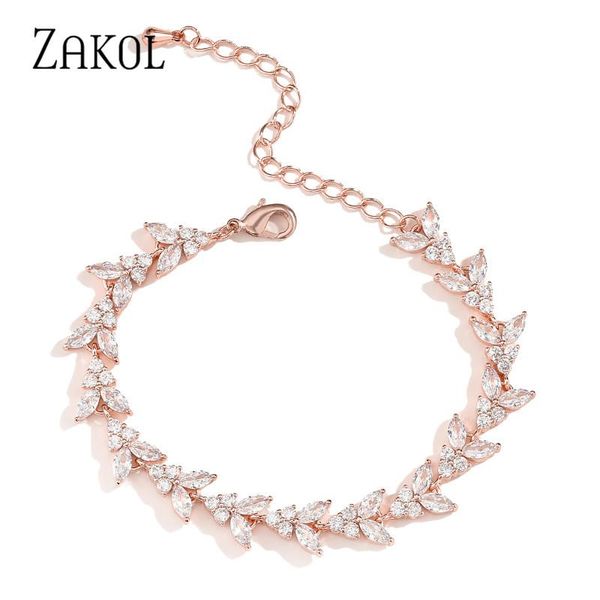 link, chain zakol white cubic zirconia link adjustable bracelets for women fashion leaf shape bridal wedding jewelry, Black
link, chain zakol white cubic zirconia link adjustable bracelets for women fashion leaf shape bridal wedding jewelry, Black