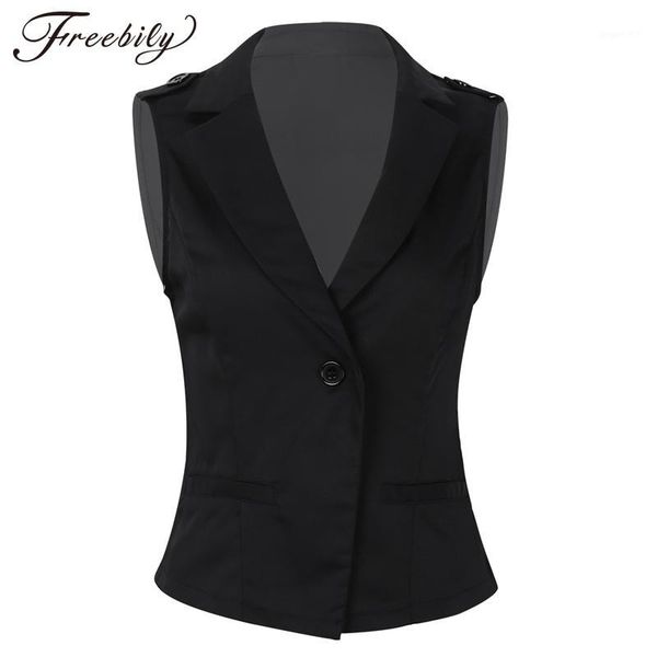 fashion womens slim fit suit vest v-neck single button sleeveless formal blazer west jackets office lady waistcoat dressy vest1, Black;white
fashion womens slim fit suit vest v-neck single button sleeveless formal blazer west jackets office lady waistcoat dressy vest1, Black;white