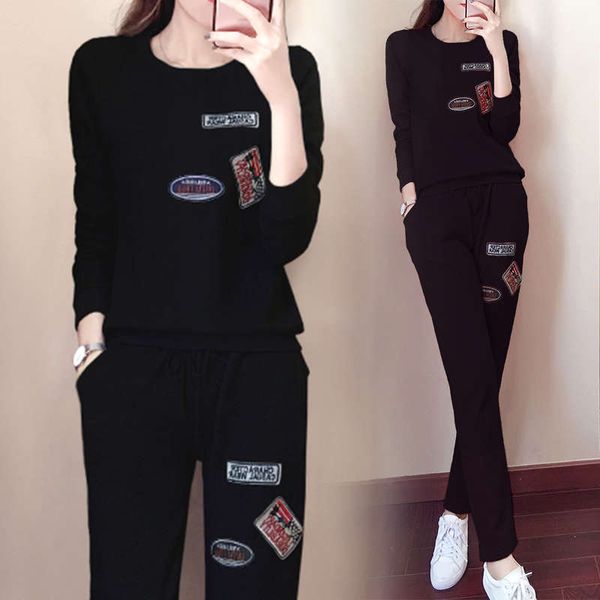 korean leisure sports suit women's new fashion brand loose skinny and plush two piece set, Gray
korean leisure sports suit women's new fashion brand loose skinny and plush two piece set, Gray