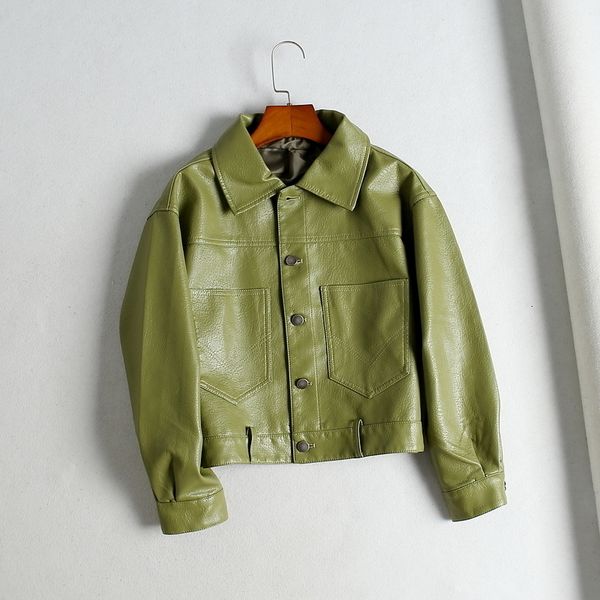 women's soft synthetic jacket, informal faux leather jacket collar return, motorcyclists, by autumn 2020
women's soft synthetic jacket, informal faux leather jacket collar return, motorcyclists, by autumn 2020