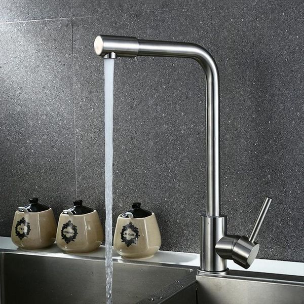sianco rotatable brushed stainless steel kitchen faucet single hole mixer tap deck mounted sin qylzwq
sianco rotatable brushed stainless steel kitchen faucet single hole mixer tap deck mounted sin qylzwq
