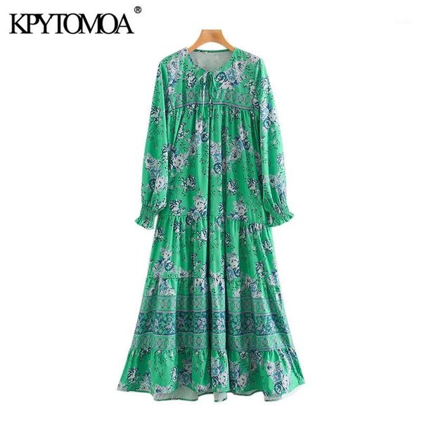 kpytomoa women 2020 fashion floral print ruffled midi dress vintage tied o neck long sleeve female dresses vestidos mujer1, Black;gray
kpytomoa women 2020 fashion floral print ruffled midi dress vintage tied o neck long sleeve female dresses vestidos mujer1, Black;gray