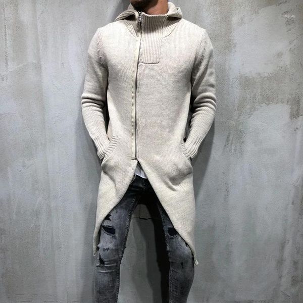 autumn winter sweaters men casual solid color hooded full sleeve zipper patchwork loose knit male knee-length cardigan explosive1, White;black
autumn winter sweaters men casual solid color hooded full sleeve zipper patchwork loose knit male knee-length cardigan explosive1, White;black