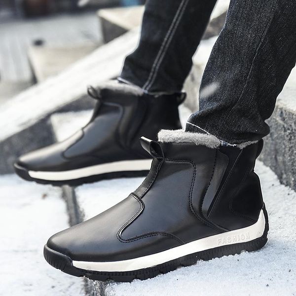 men boots winter brand snow boots men warm comfortable casual cotton shoes outdoor walking shoes zapatillas hombre winter, Black
men boots winter brand snow boots men warm comfortable casual cotton shoes outdoor walking shoes zapatillas hombre winter, Black