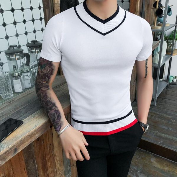 2021 brand clothing male spring slim casual knit sweater/men casual knit sweater match colors v-neck shirts s-3xl, White;black
2021 brand clothing male spring slim casual knit sweater/men casual knit sweater match colors v-neck shirts s-3xl, White;black