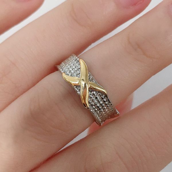 februaryfrost brand golden color letter x shaped two tone design party ring band anniversary unique gift spot finger ring for wife new 2019, Silver
februaryfrost brand golden color letter x shaped two tone design party ring band anniversary unique gift spot finger ring for wife new 2019, Silver