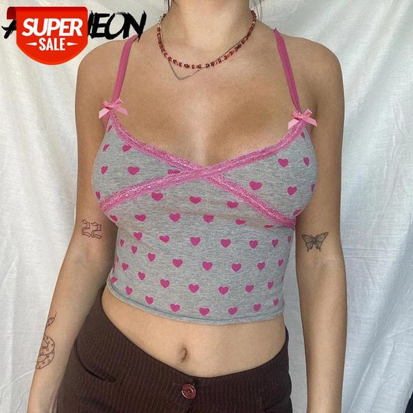 allneon 2000s aesthetics pink heart print cami y2k fashion bow criss cross lace trim crop vintage streetwear sleeveless #xa9e, White
allneon 2000s aesthetics pink heart print cami y2k fashion bow criss cross lace trim crop vintage streetwear sleeveless #xa9e, White
