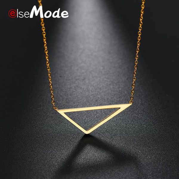 pendant necklaces elsemode classic simple geometry necklace stainless steel tiny triangle geometric women girls outdoor jewelry, Silver
pendant necklaces elsemode classic simple geometry necklace stainless steel tiny triangle geometric women girls outdoor jewelry, Silver