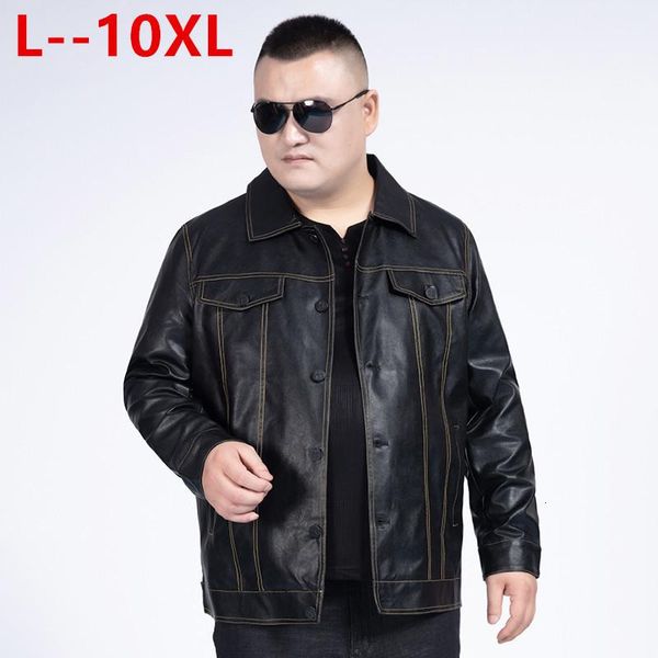 men's fur & faux 10xl 8xl 6xl mens jacket autumn winter turn-down collar zipper leather motorcycle short coat windproof warm, Black
men's fur & faux 10xl 8xl 6xl mens jacket autumn winter turn-down collar zipper leather motorcycle short coat windproof warm, Black