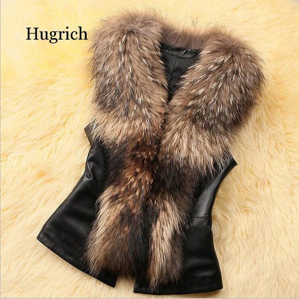 women faux fur leather patchwork vest jacket sleeveless back bowknot decor coat outerwear winter autumn warm waistcoat gilet, Black
women faux fur leather patchwork vest jacket sleeveless back bowknot decor coat outerwear winter autumn warm waistcoat gilet, Black