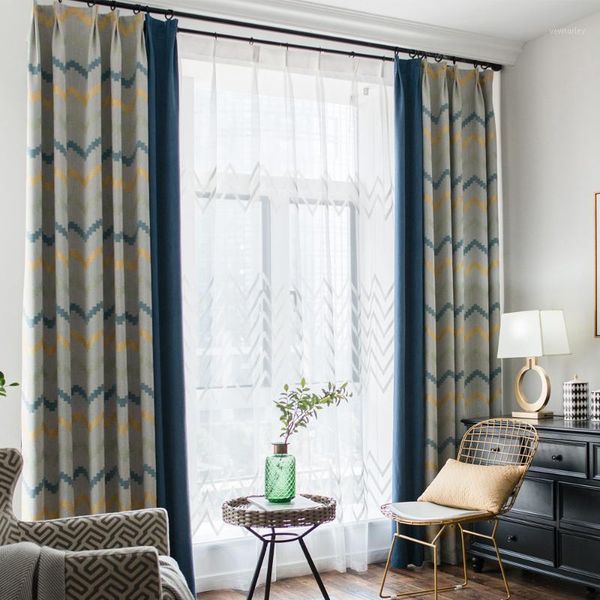 curtain & drapes custom curtains nordic geometric striped simple fashion square cotton bedroom blue cloth blackout tulle n3551
curtain & drapes custom curtains nordic geometric striped simple fashion square cotton bedroom blue cloth blackout tulle n3551
