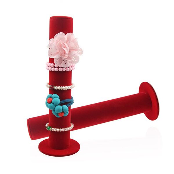 jewelry display bracelets organizer hairband display stand red color velvet rack jewellery organizer stand holder, Pink;blue
jewelry display bracelets organizer hairband display stand red color velvet rack jewellery organizer stand holder, Pink;blue