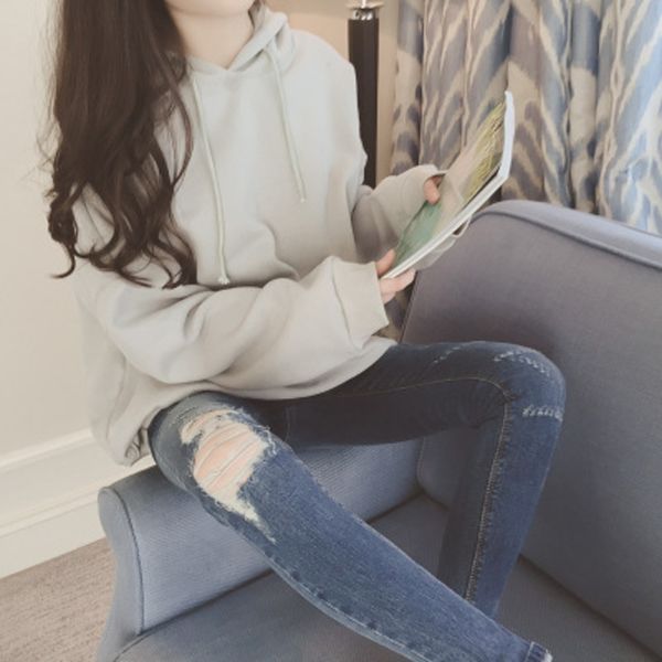 women's autumn and winter solid color with hat and velvet coat korean style trendy loose student harajuku coat sweater embroidered swea, Black
women's autumn and winter solid color with hat and velvet coat korean style trendy loose student harajuku coat sweater embroidered swea, Black