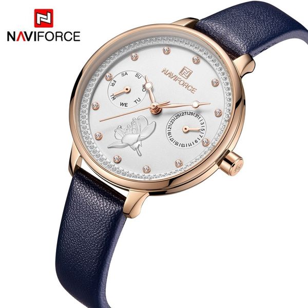 naviforce women watch fashion quartz lady leather watchband date week casual waterproof wristwatch gift for girl new blue 201114, Slivery;brown
naviforce women watch fashion quartz lady leather watchband date week casual waterproof wristwatch gift for girl new blue 201114, Slivery;brown