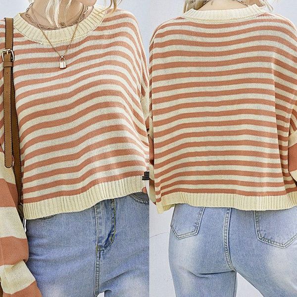 knitted sweater round neck stripe sweater women knit sweaters womens thin o neck pullover, White;black
knitted sweater round neck stripe sweater women knit sweaters womens thin o neck pullover, White;black