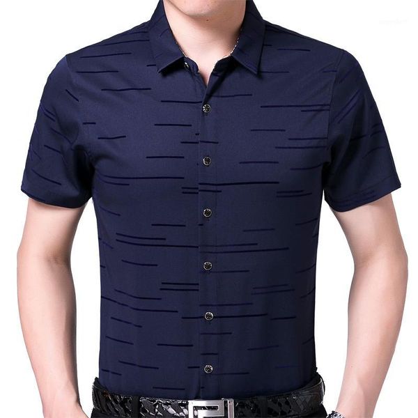 men shirt male dress shirts men's fashion casual short sleeve striped printed social business formal shirt men blouse1, White;black
men shirt male dress shirts men's fashion casual short sleeve striped printed social business formal shirt men blouse1, White;black