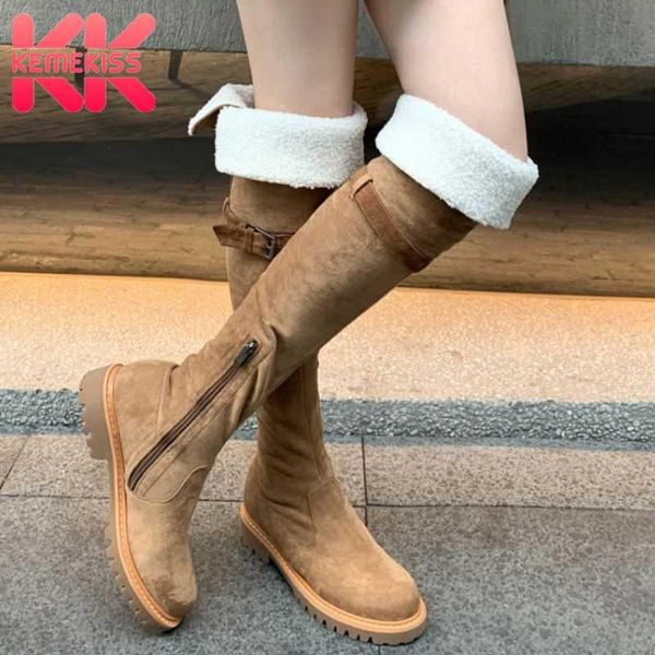 boots kemekiss women snow real leather warm plush fur winter shoes woman over knee fashion long boot size 34-40, Black
boots kemekiss women snow real leather warm plush fur winter shoes woman over knee fashion long boot size 34-40, Black