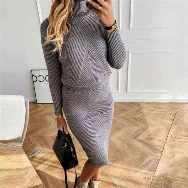 Two Piece Dress TAOVK Autumn Women's Costume Knitted Tracksuit Sweater + Slim Skirt Two-Piece Set 210825 CDCL, White
Two Piece Dress TAOVK Autumn Women's Costume Knitted Tracksuit Sweater + Slim Skirt Two-Piece Set 210825 CDCL, White