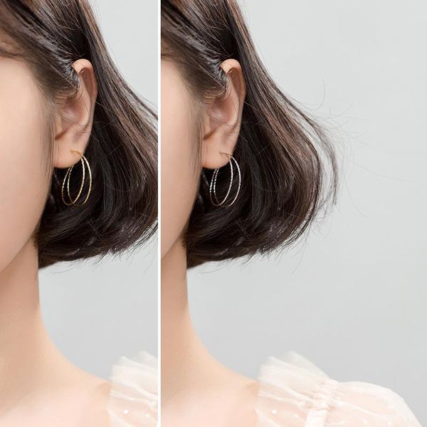 s925 silver ring earrings female japanese style gold color simple hollow creative unusual earrings fashion big earing, Golden;silver
s925 silver ring earrings female japanese style gold color simple hollow creative unusual earrings fashion big earing, Golden;silver