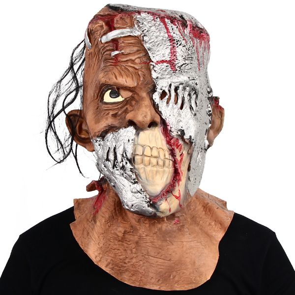 costume accessories frankenstein latex mask halloween horror party costume props movie cosplay lifelike headgear, Silver
costume accessories frankenstein latex mask halloween horror party costume props movie cosplay lifelike headgear, Silver