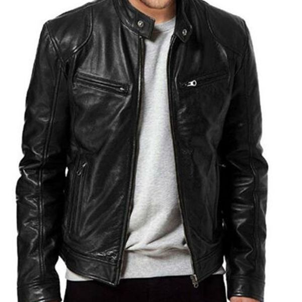 uk men lambskin leather black & brown 2019 new fashion man winter warm slim fit zipper biker jacket coat streewear c1103
uk men lambskin leather black & brown 2019 new fashion man winter warm slim fit zipper biker jacket coat streewear c1103