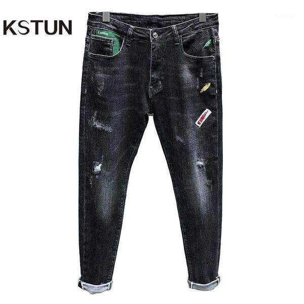 ripped jeans for men skinny jeans men stretch distressed colorfully patch fashion designer pantalon jean1, Blue
ripped jeans for men skinny jeans men stretch distressed colorfully patch fashion designer pantalon jean1, Blue