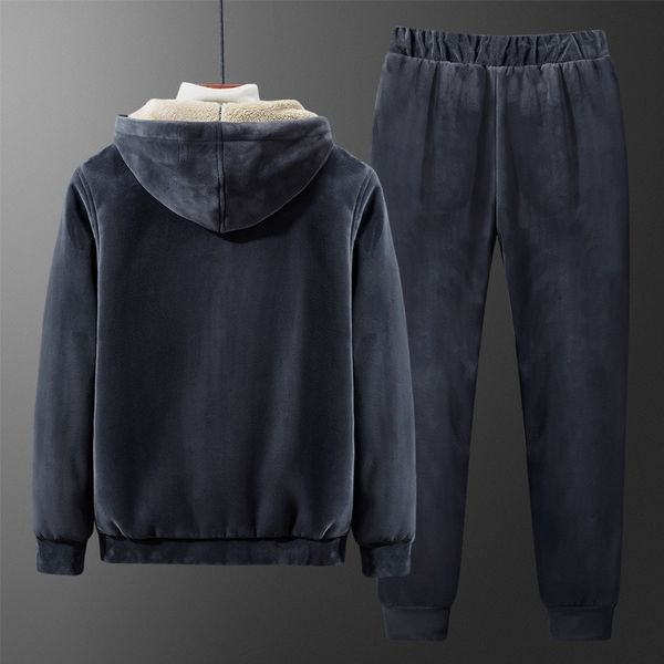 new tracksuits men jacket sporting sets winter warm thick jacket+pants 2 pieces set mens casual velvet cashmere suit clothing 201204, Gray
new tracksuits men jacket sporting sets winter warm thick jacket+pants 2 pieces set mens casual velvet cashmere suit clothing 201204, Gray
