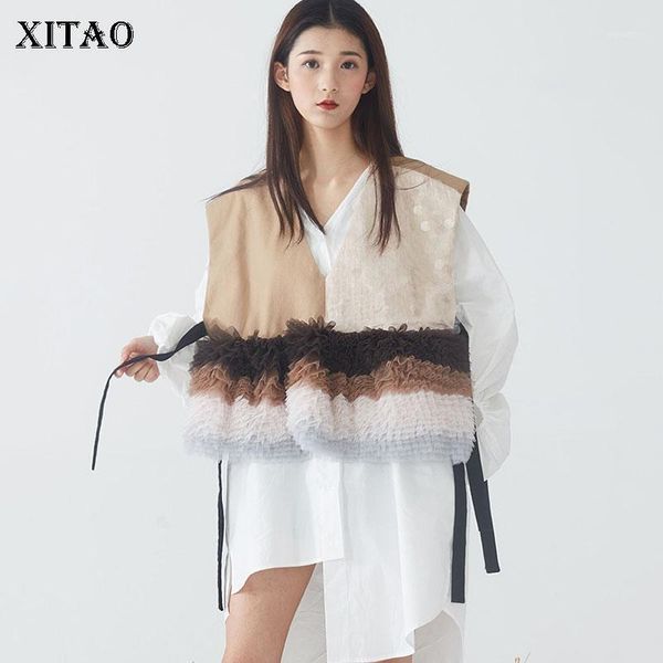 xitao patchwork irregular mesh vest women 2020 winter casual fashion new style temperament all match women clothes zy22461, Black;white
xitao patchwork irregular mesh vest women 2020 winter casual fashion new style temperament all match women clothes zy22461, Black;white