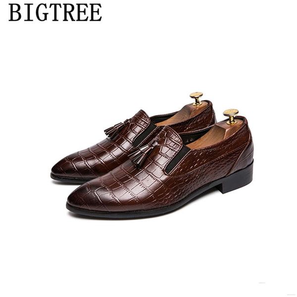 business shoes tassel loafers men fashion crocodile shoes brown dress leather men classic italian slip dress ayakkab erkek, Black
business shoes tassel loafers men fashion crocodile shoes brown dress leather men classic italian slip dress ayakkab erkek, Black