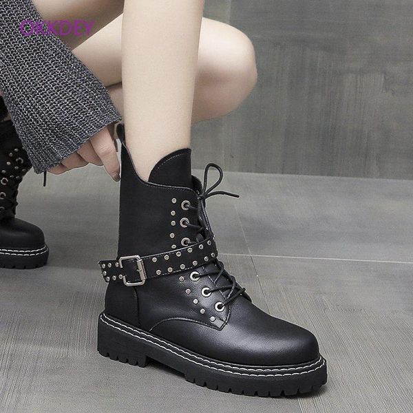 martin boots women's 2020 new autumn and winter british fan boots retro rivet platform ankle, Black
martin boots women's 2020 new autumn and winter british fan boots retro rivet platform ankle, Black