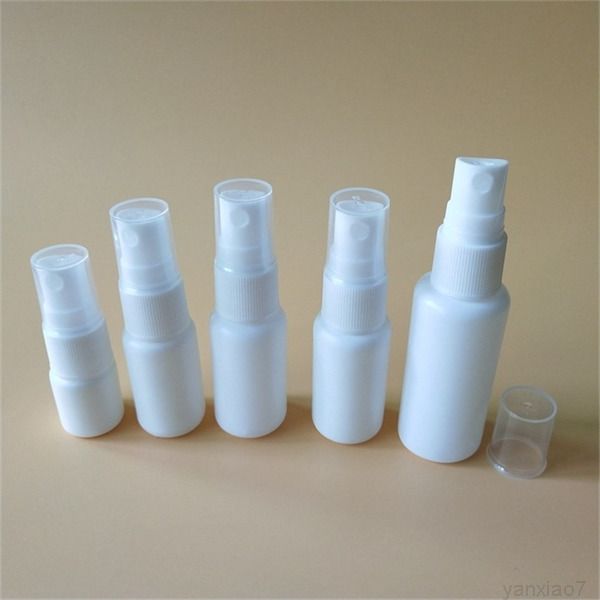 5ml 10ml 15ml 20ml 30ml Mini Plastic Small Empty Spray Bottle For Makeup And Skin Care Refillable White Color Travel Use A05