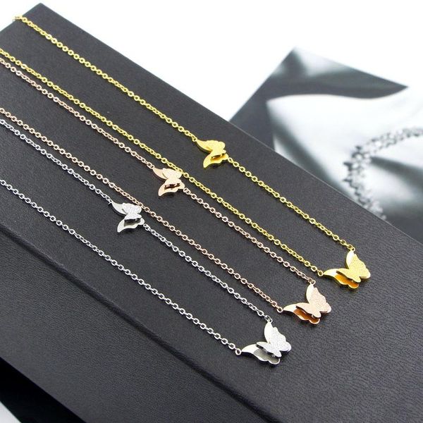 pendant necklaces martick spring color necklace with double frosted insect butterfly for woman jewelry p146, Silver
pendant necklaces martick spring color necklace with double frosted insect butterfly for woman jewelry p146, Silver