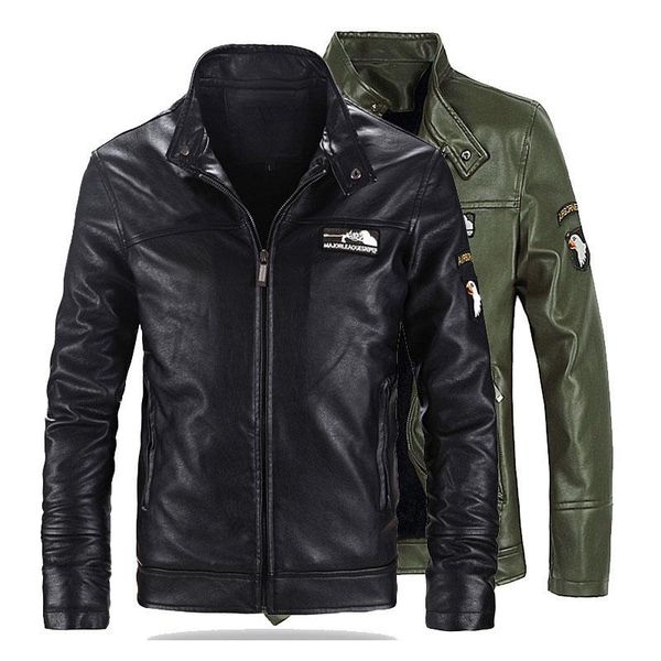 men's fur & faux leather jacket coat 5xl 6xl male stand collar ir force one pilot pu jackets men iker f51, Black
men's fur & faux leather jacket coat 5xl 6xl male stand collar ir force one pilot pu jackets men iker f51, Black