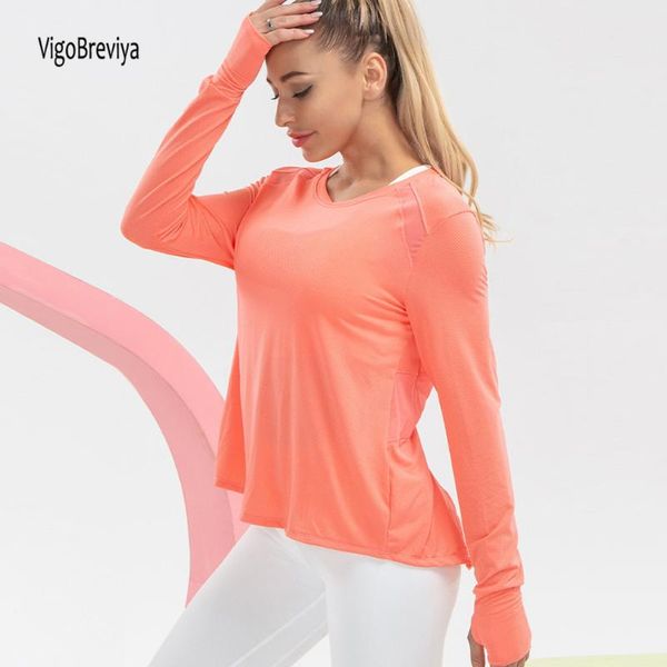 vigobreviya loose casual yoga shirts women 2021 long sleeve back split sports t-shirt gym running workout shirt sportwear, White;red
vigobreviya loose casual yoga shirts women 2021 long sleeve back split sports t-shirt gym running workout shirt sportwear, White;red