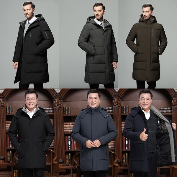 acun0 men's for middle aged and elderly men's for down jacket down jacket the middle aged and the elderly, Black