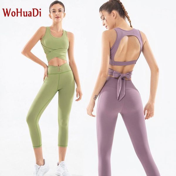 yoga outfits wohuadi 2021 seamless set women sport suit gym clothes 2 piece hollow out backless vest crop high waist leggings1, White;red
yoga outfits wohuadi 2021 seamless set women sport suit gym clothes 2 piece hollow out backless vest crop high waist leggings1, White;red