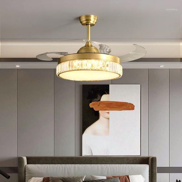 luxury folding ceiling fans 42 inch lamps lamp remote control copper invisible simple home living room three color1
luxury folding ceiling fans 42 inch lamps lamp remote control copper invisible simple home living room three color1