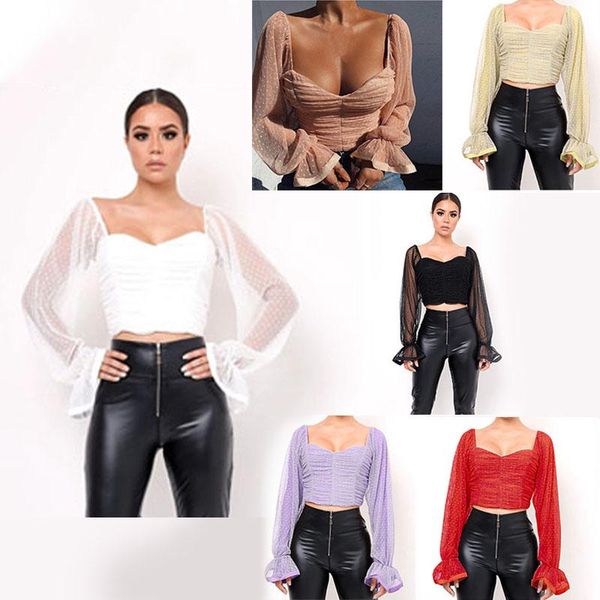 women's blouses & shirts polka dot blouse women mesh sweetheart neckline lantern sleeve ruched vintage shirt, White
women's blouses & shirts polka dot blouse women mesh sweetheart neckline lantern sleeve ruched vintage shirt, White