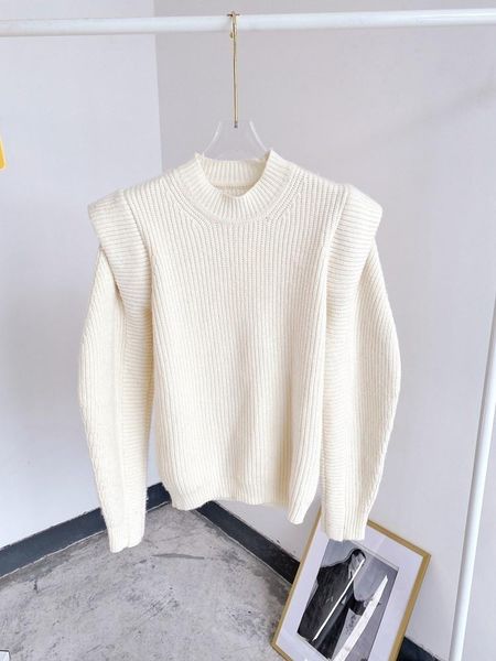 nice quality beige woman sweater round neck wide shoulders ruffled long sleeves cashmere woll warm sweaters for women, White;black
nice quality beige woman sweater round neck wide shoulders ruffled long sleeves cashmere woll warm sweaters for women, White;black